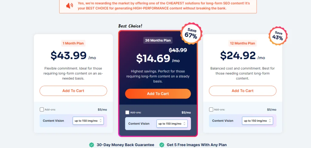 SurgeGraph AI pricing
